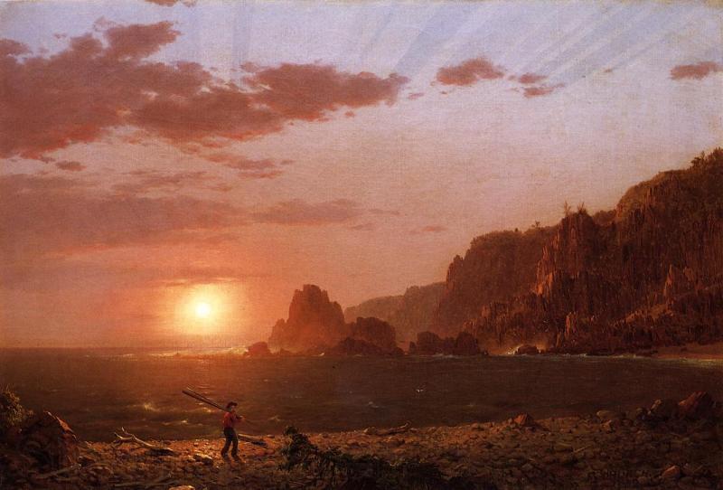 Frederic Edwin Church Grand Manan Island Bay of Fundy Norge oil painting art
